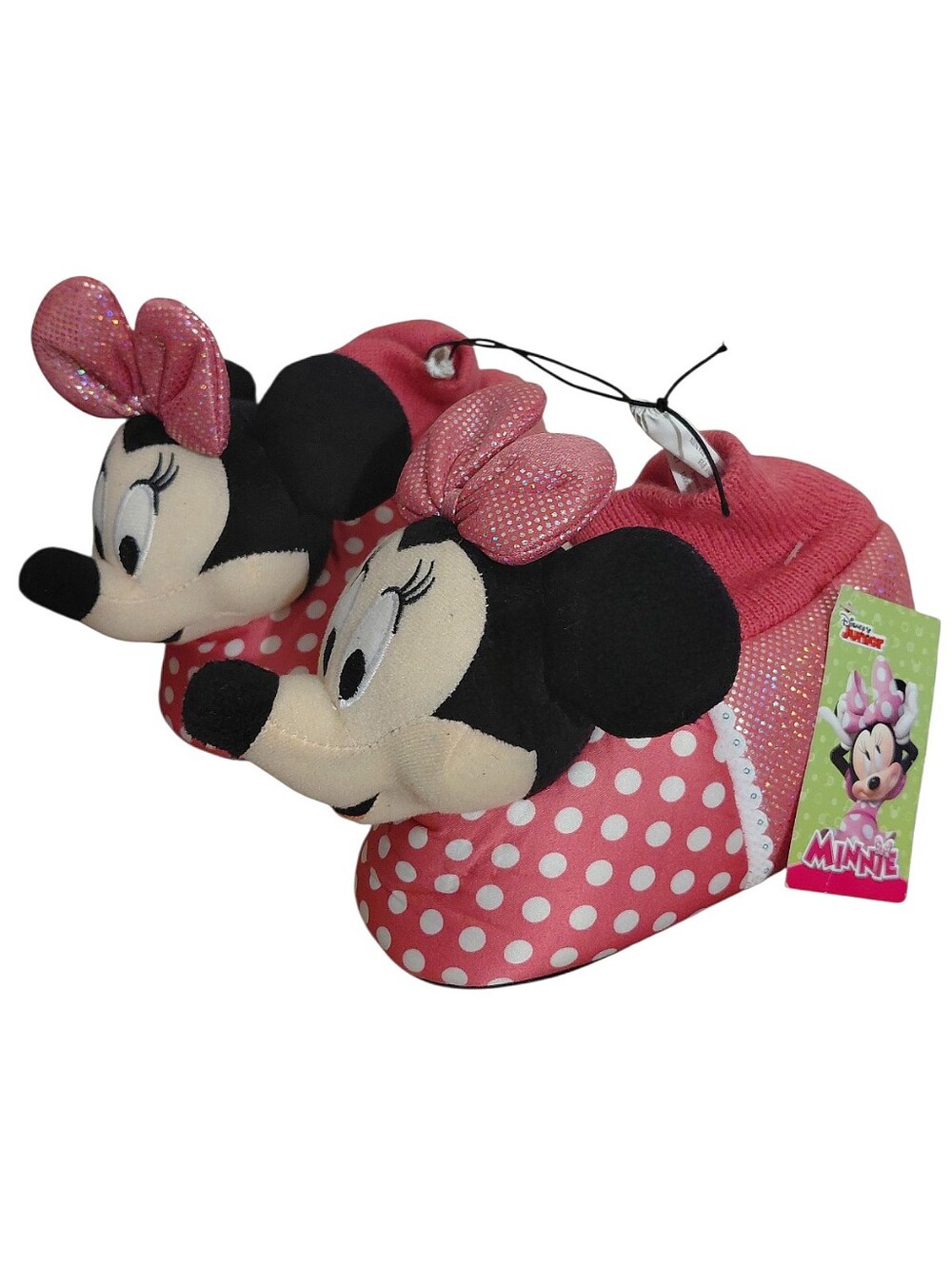 Disney Minnie Mouse Toddler Girls' Plush Slippers